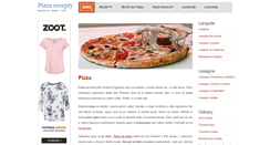 Desktop Screenshot of pizzarecept.cz